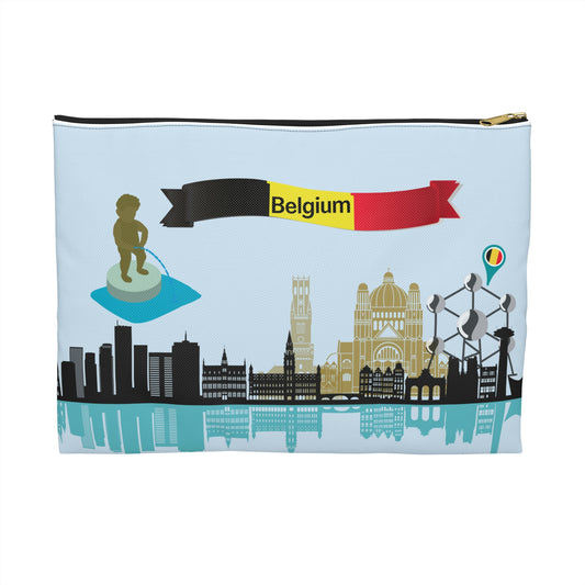 Belgium Themed Pouch - Brussels Design Bag