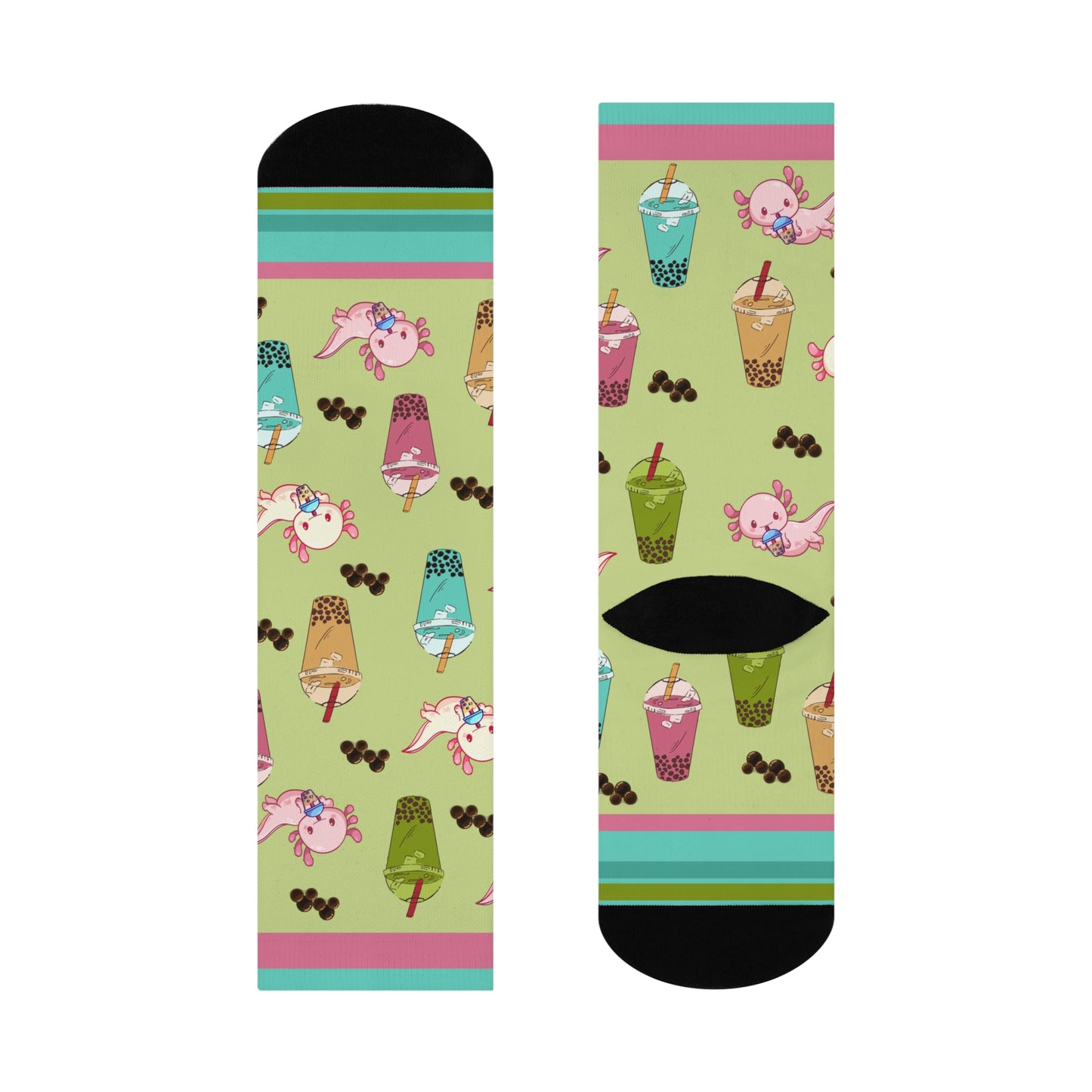 Bubble Tea Socks Tapioca Unisex Adult Stretchy Mid Calf Original