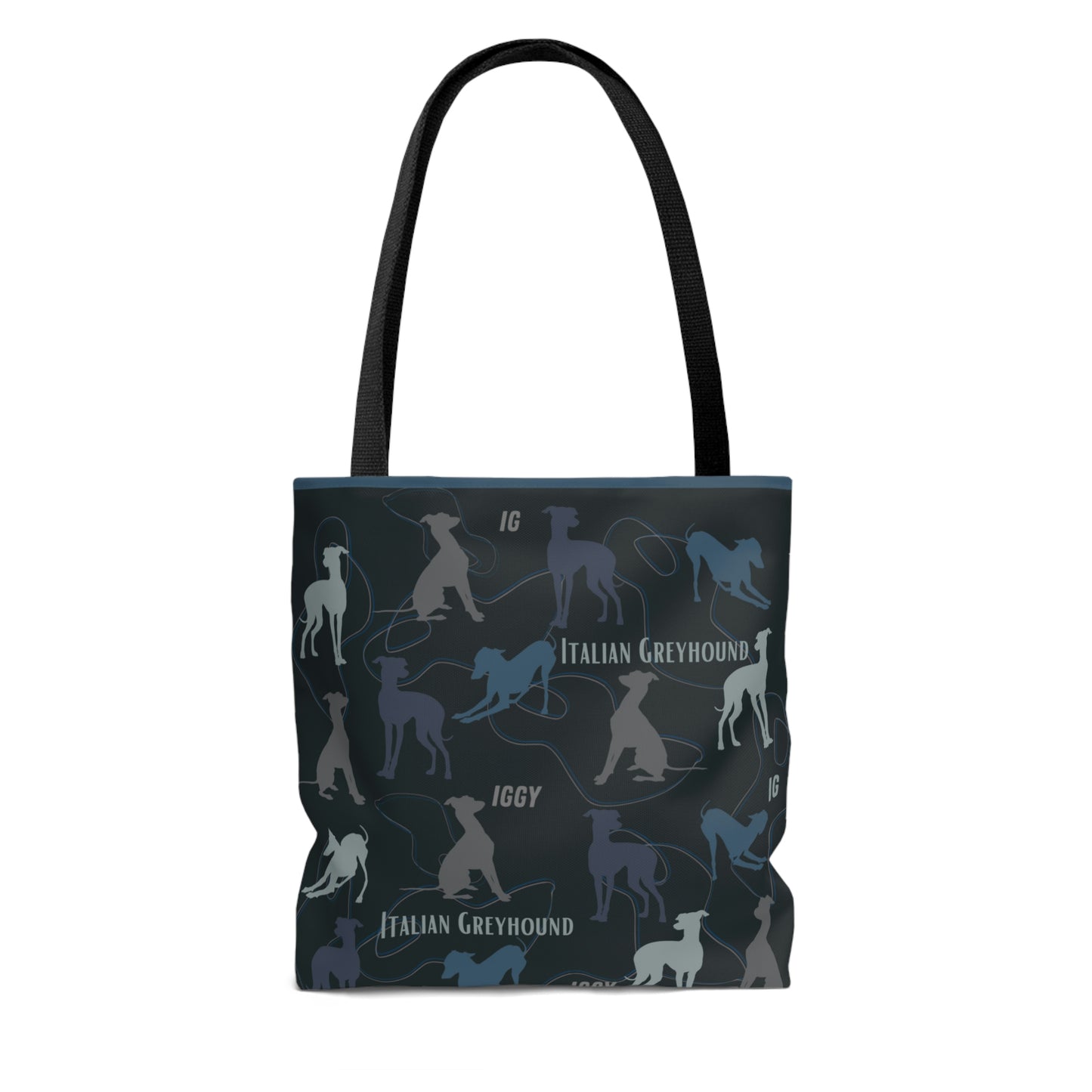 Italian Greyhound Tote Bag, Graphics