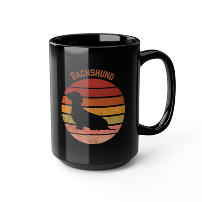 Dachshund Mug, Retro