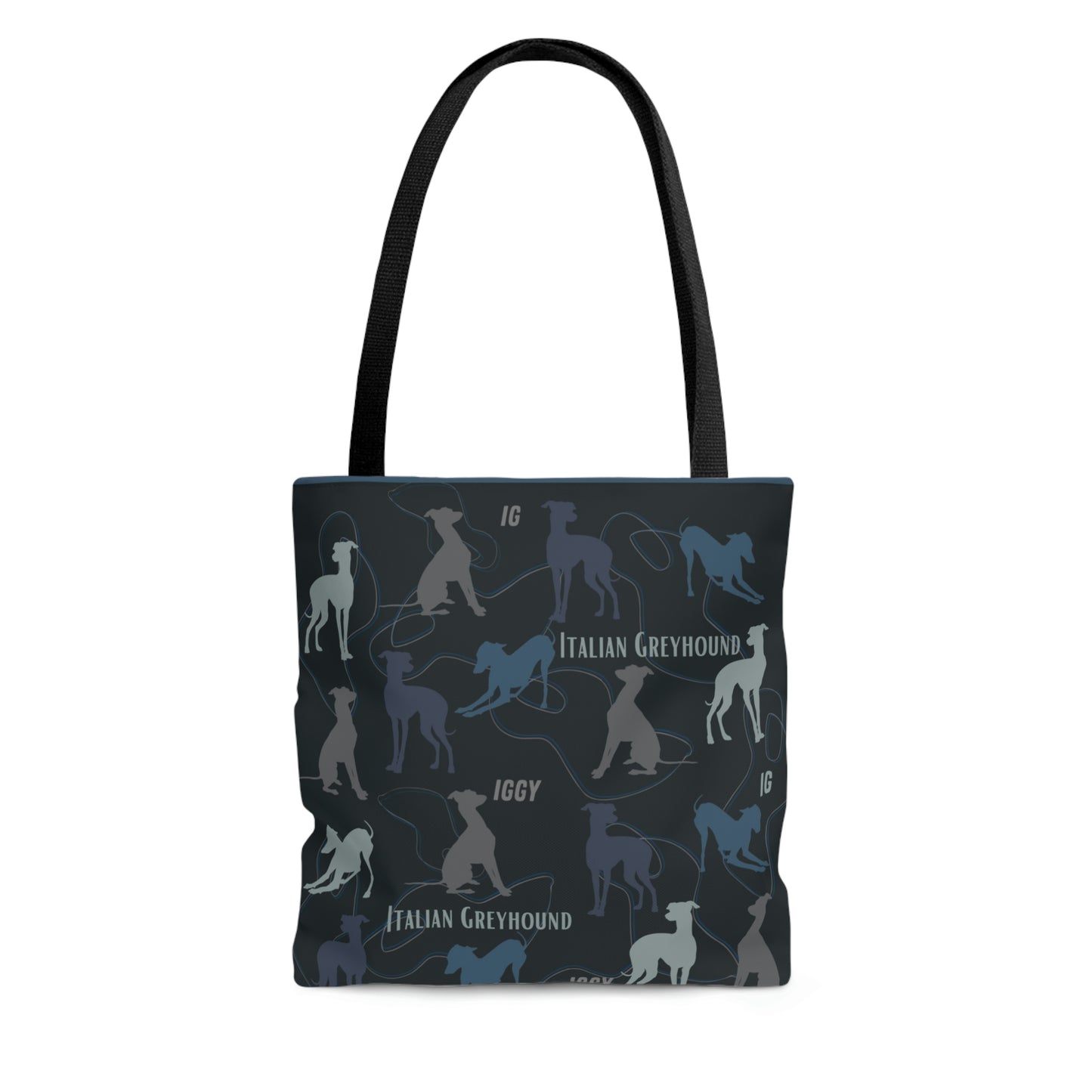 Italian Greyhound Tote Bag, Graphics