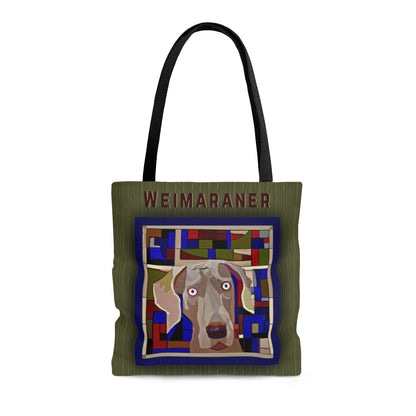Weimaraner Tote Bag, Retro Bag for Weime Lovers - The Dapper Dogg