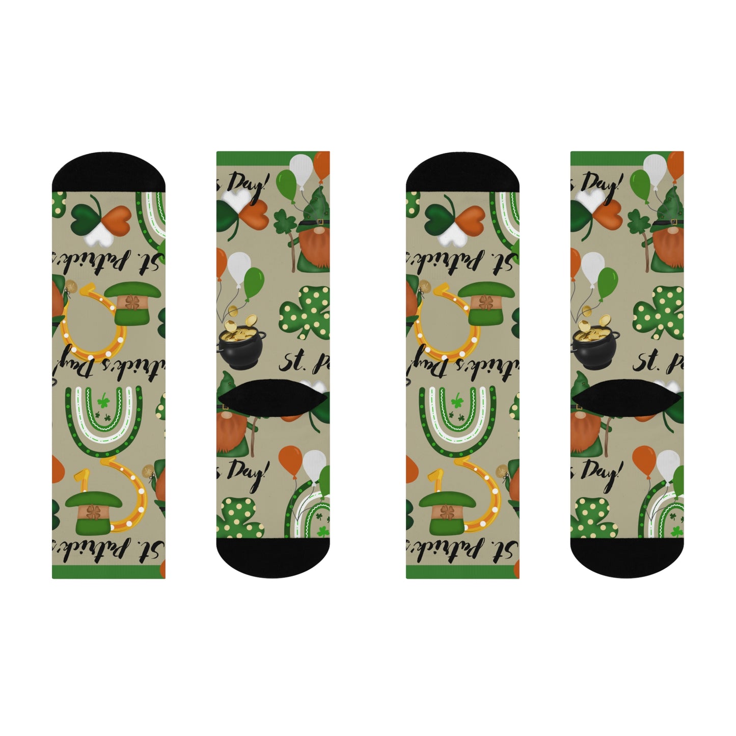 Ireland Socks St Patty’s Day Unisex Adult Stretchy Mid Calf Original