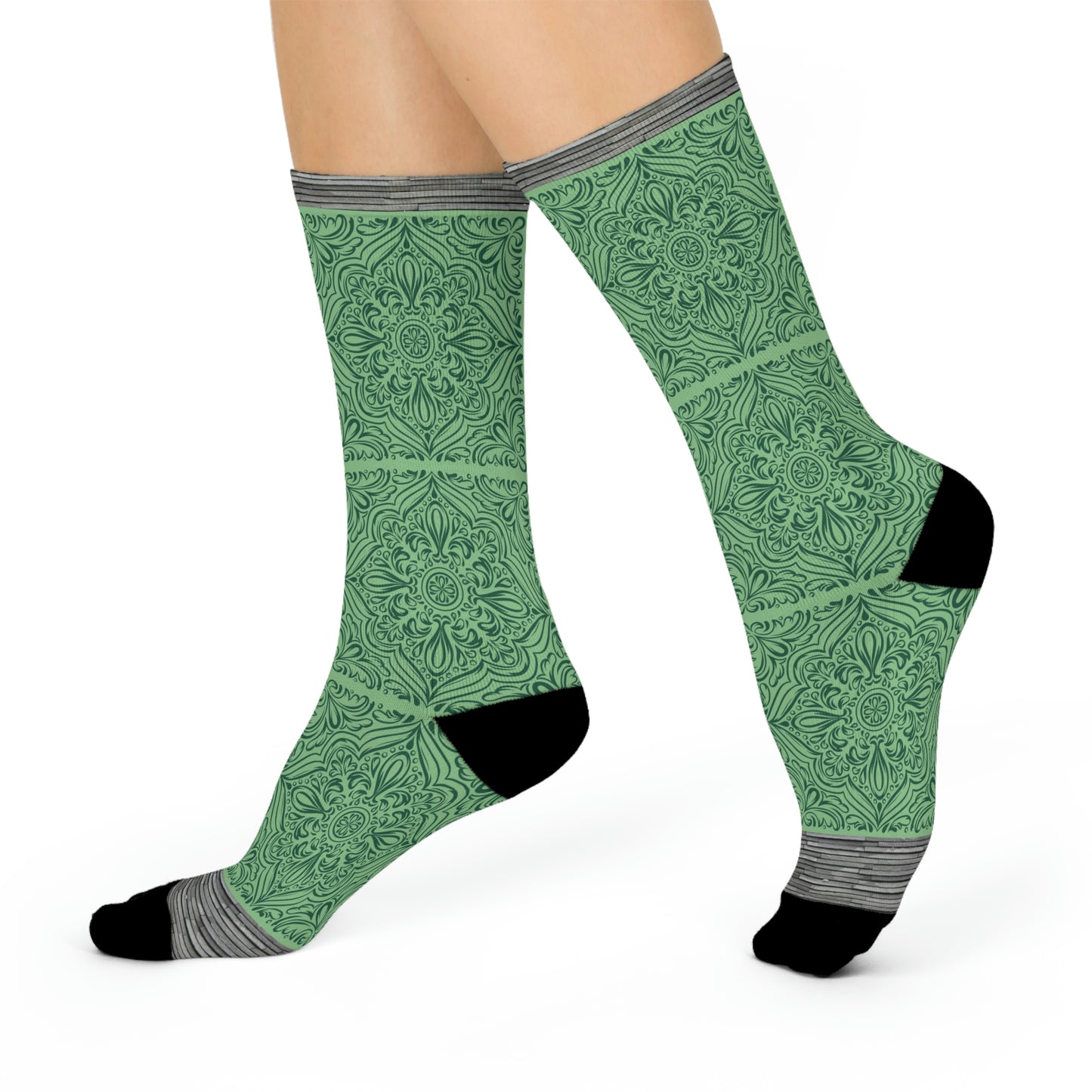Tile Socks, Green