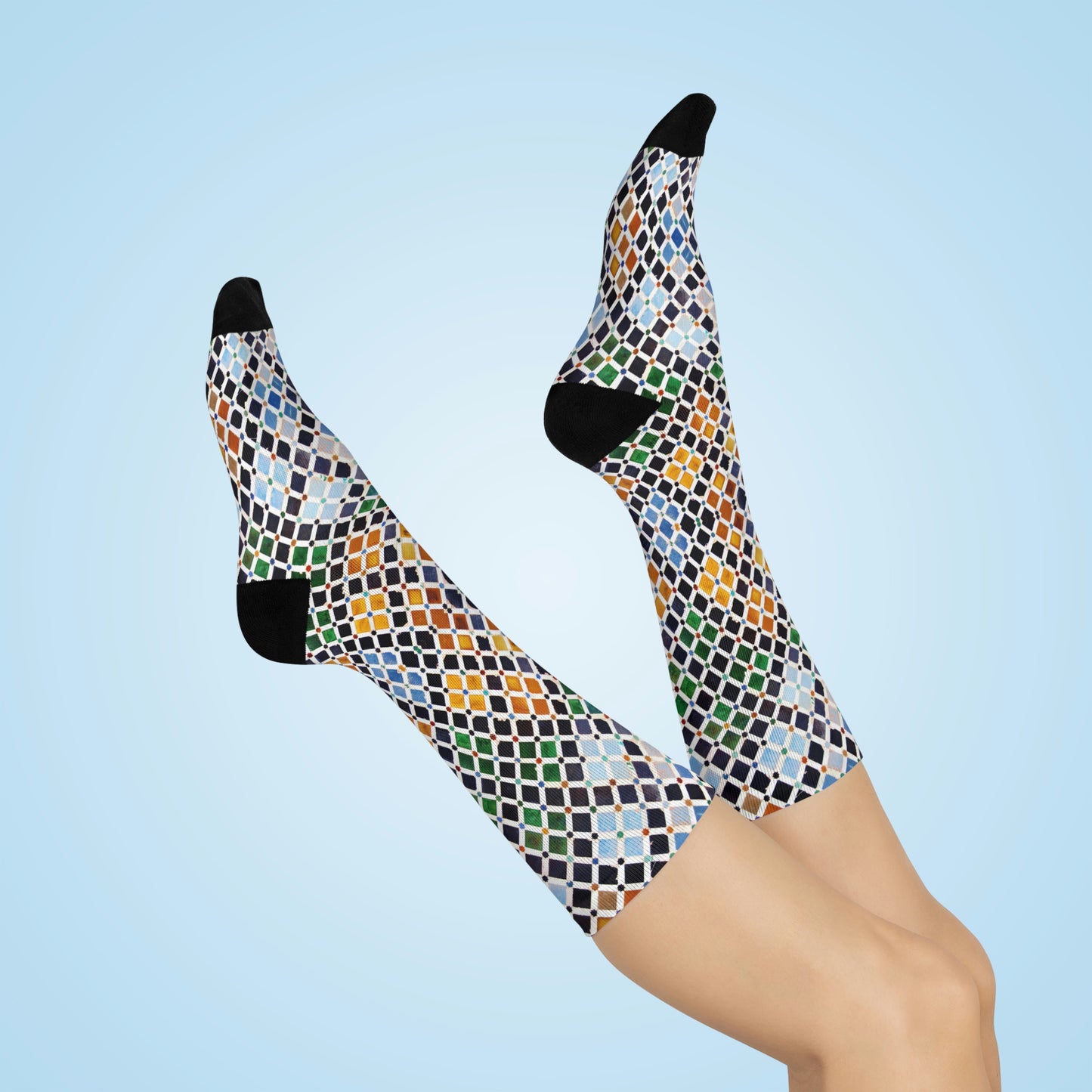 Tile Socks European Unisex Adult Stretchy Mid Calf Original