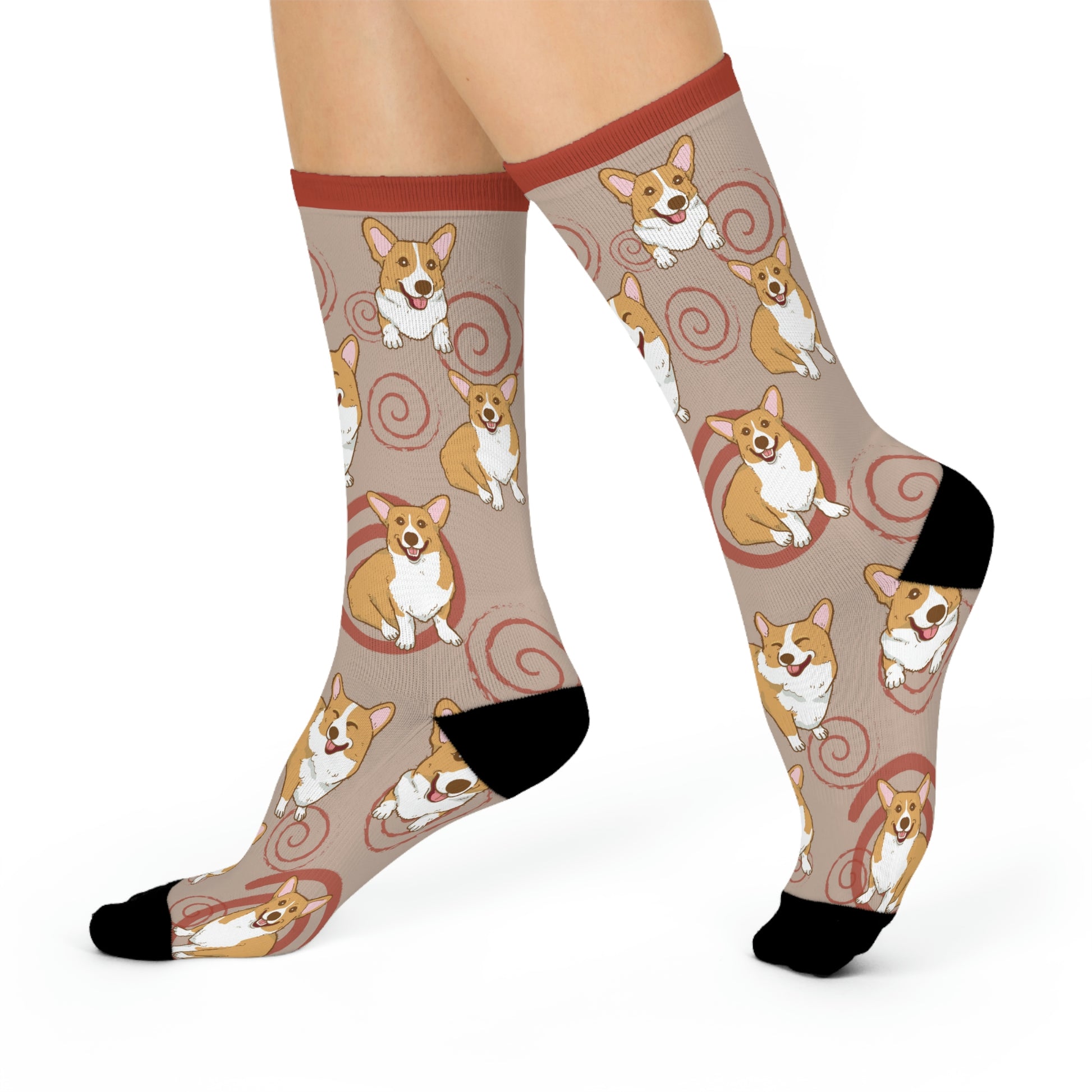 Corgi Socks, Colorful Original, Fun, Trendy Design, Men's Women's Socks, Queen's Dog - The Dapper Dogg