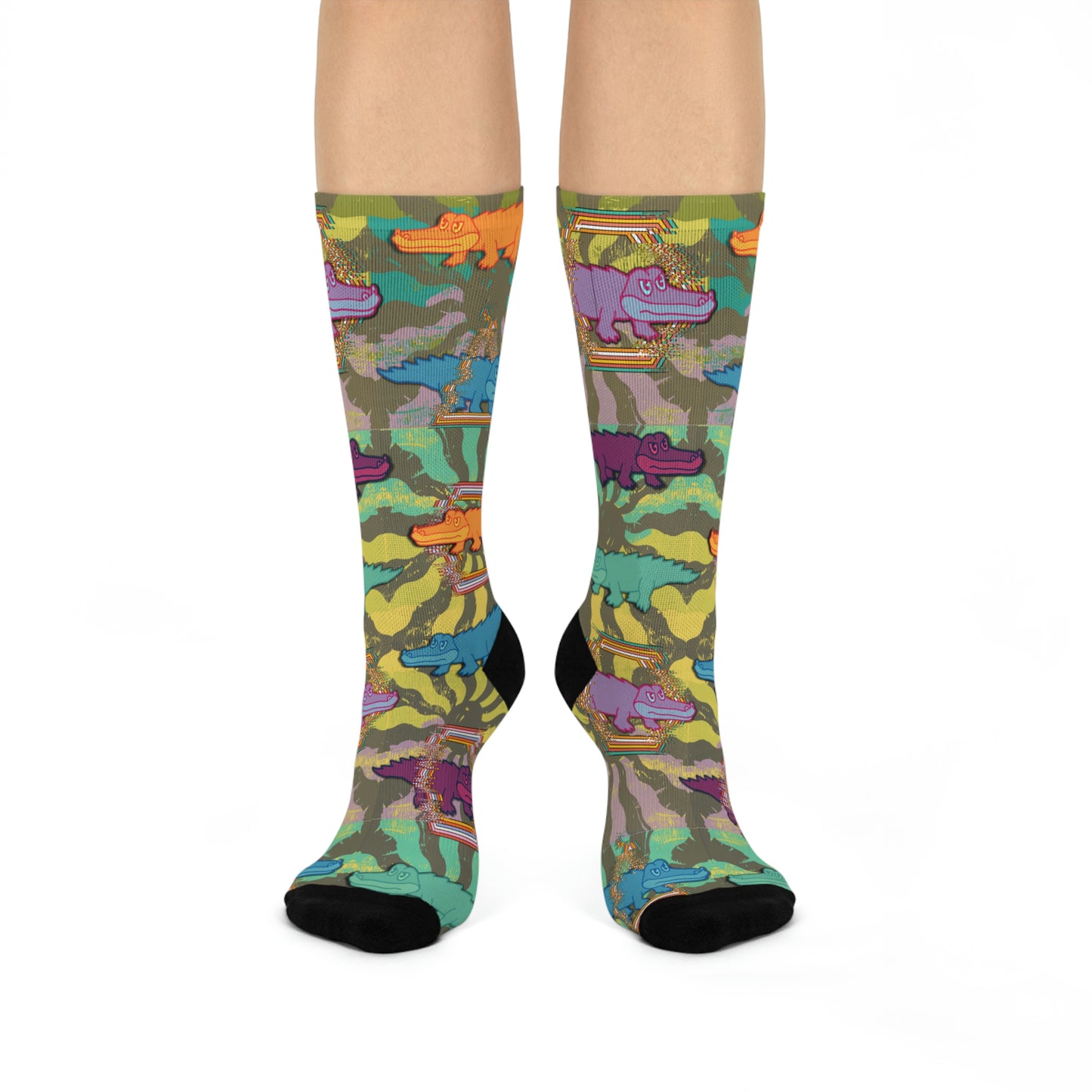 King Gizzard & the Lizard Wizard Psychedelic Socks 2 Unisex Adult Stretchy Mid Calf Original