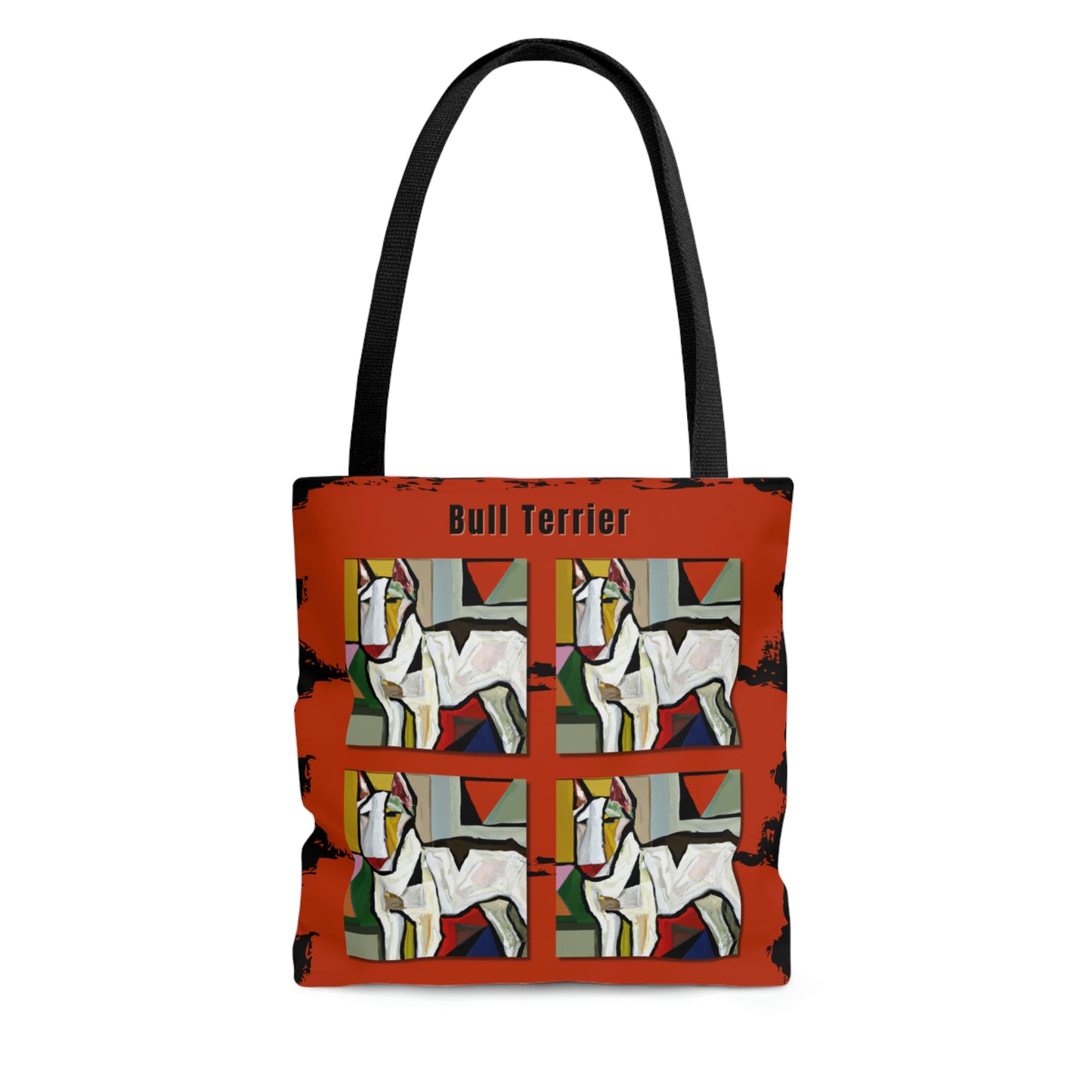 Bull Terrier Tote Bag, Picasso Style