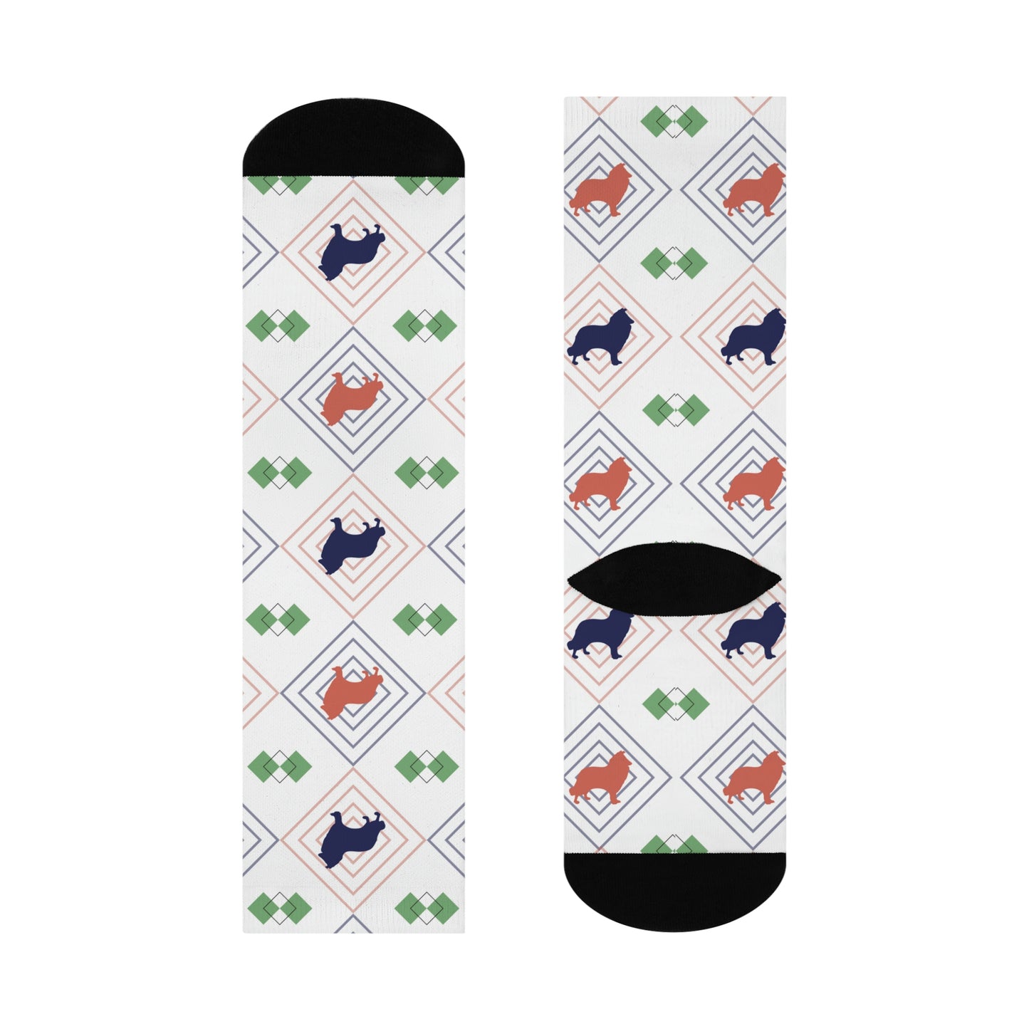 Border Collie Socks Unisex Adult Stretchy Mid Calf Original