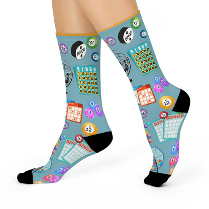 Bingo Socks Game Fun Unisex Adult Stretchy Mid Calf Original