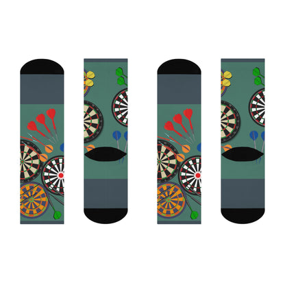 Dart Board Socks Unisex Adult Stretchy Mid Calf Original