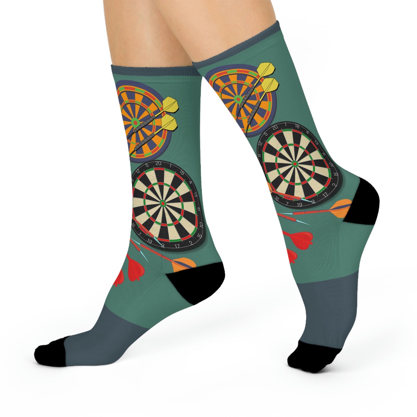 Dart Board Socks Unisex Adult Stretchy Mid Calf Original