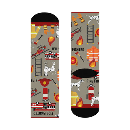 Firefighter Socks Unisex Adult Stretchy Mid Calf Original