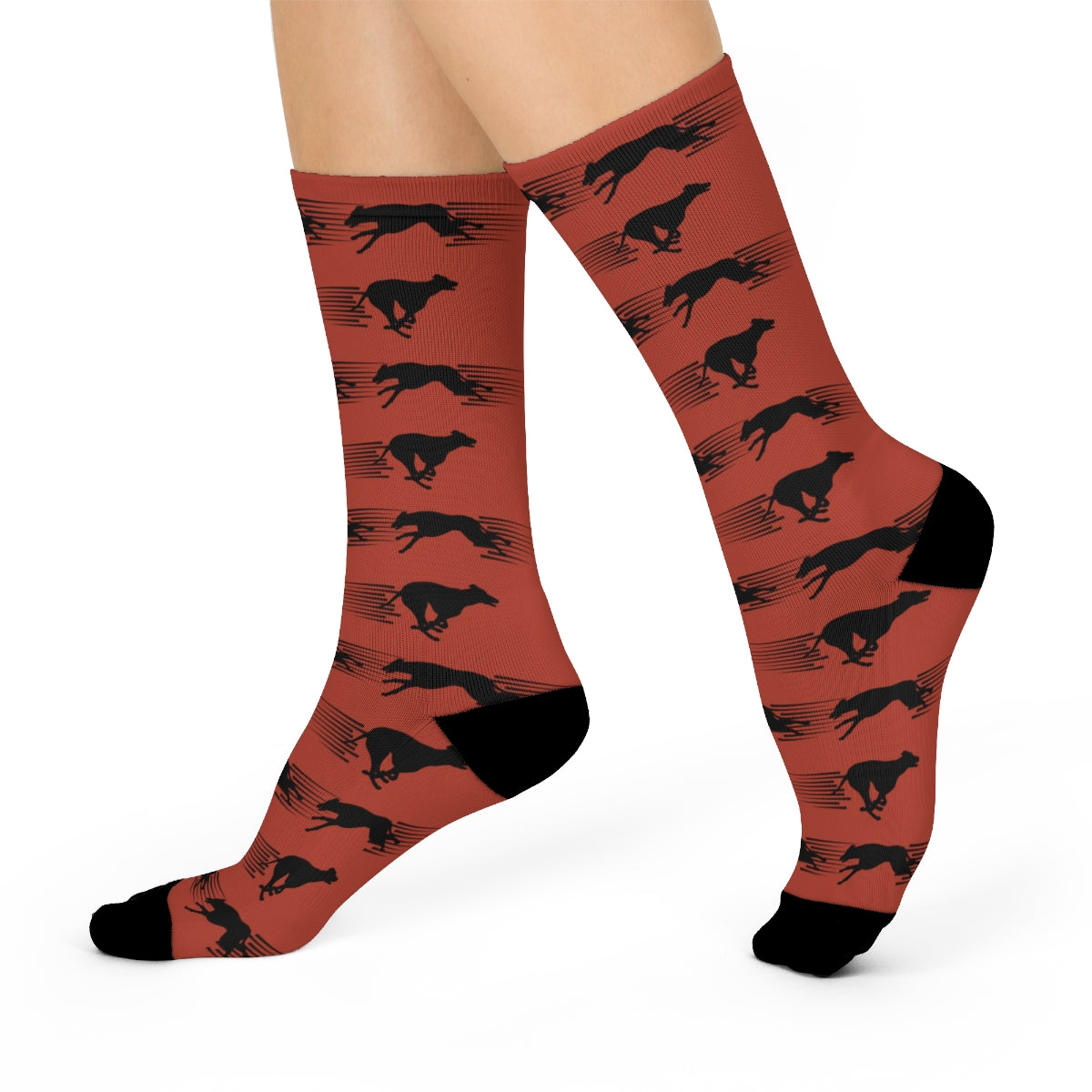 Greyhound, IG, Whippet Socks, Orange, Trendy, Men's and Women's - The Dapper Dogg
