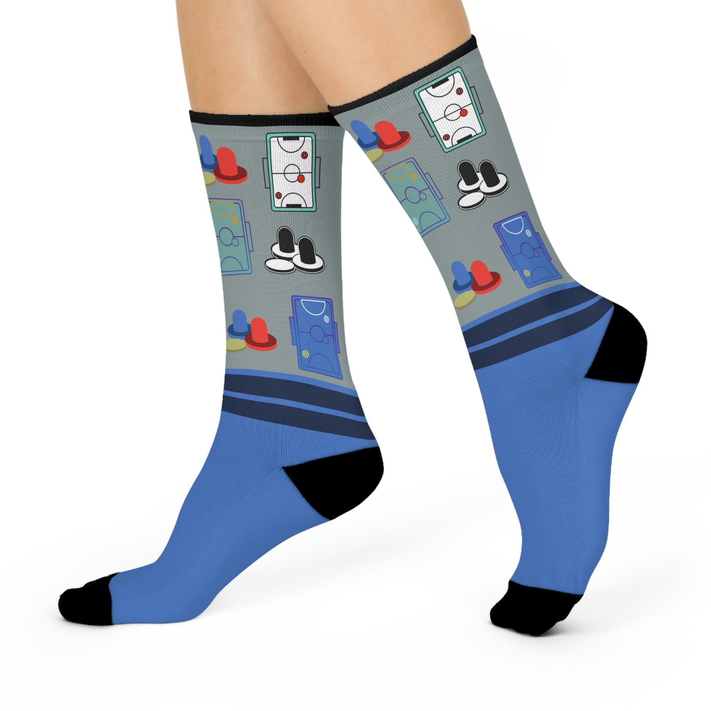 Air Hockey Game Night Socks Cemetery Socks Unisex Adult Stretchy Mid Calf Original