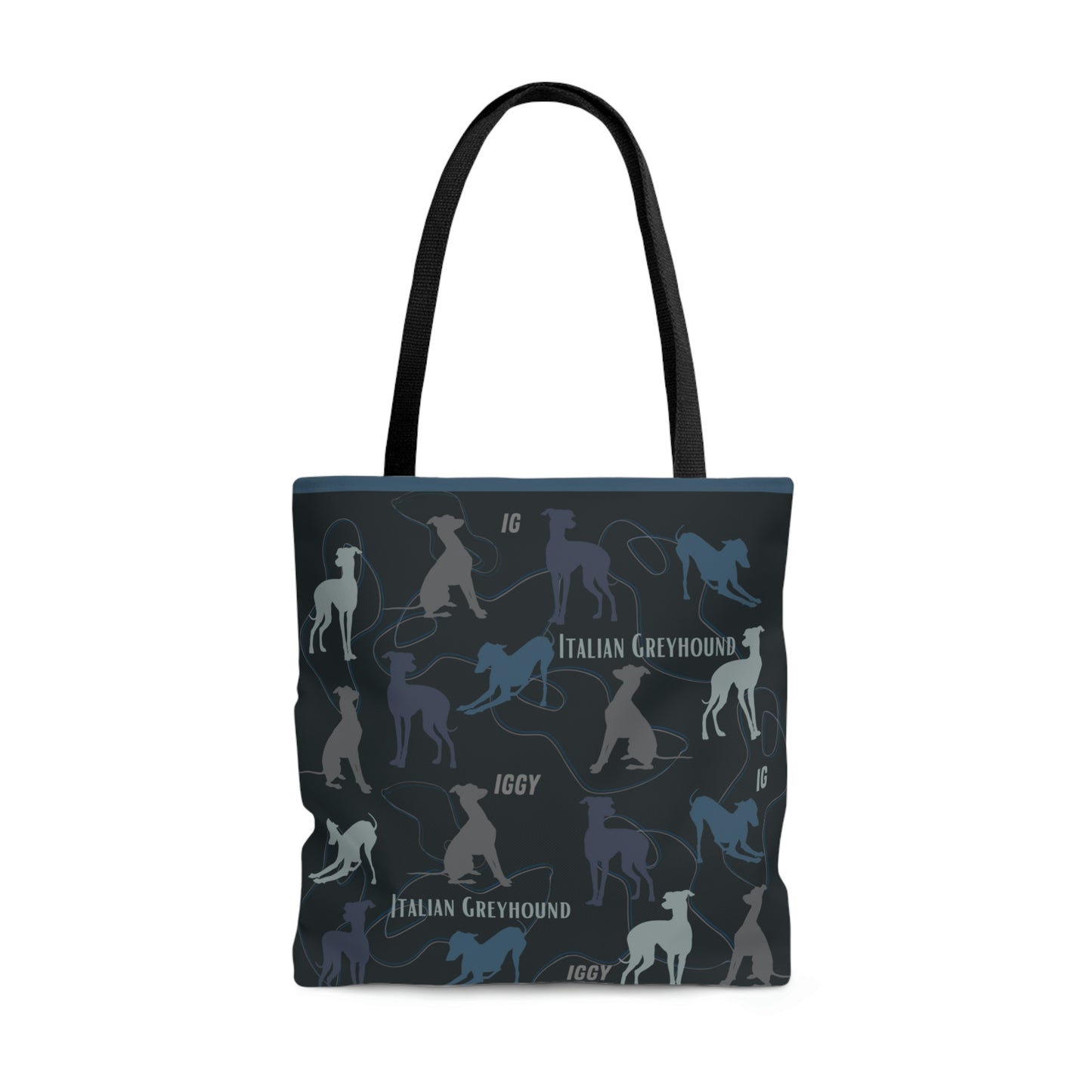 Italian Greyhound Tote Bag, Graphics