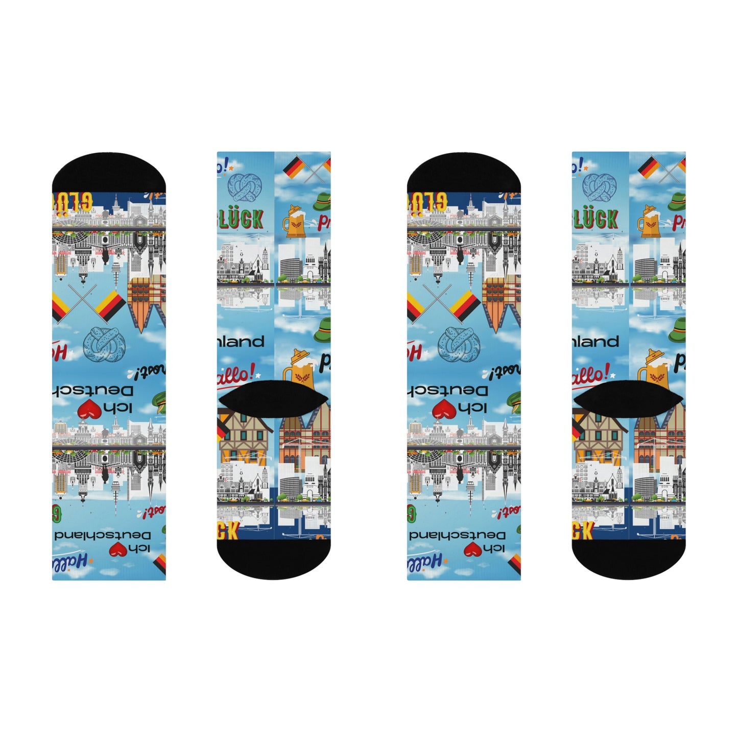 Germany Socks Ich liebe Deutschland Unisex Adult Stretchy Mid Calf Original