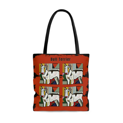 Bull Terrier Tote Bag, Picasso Style